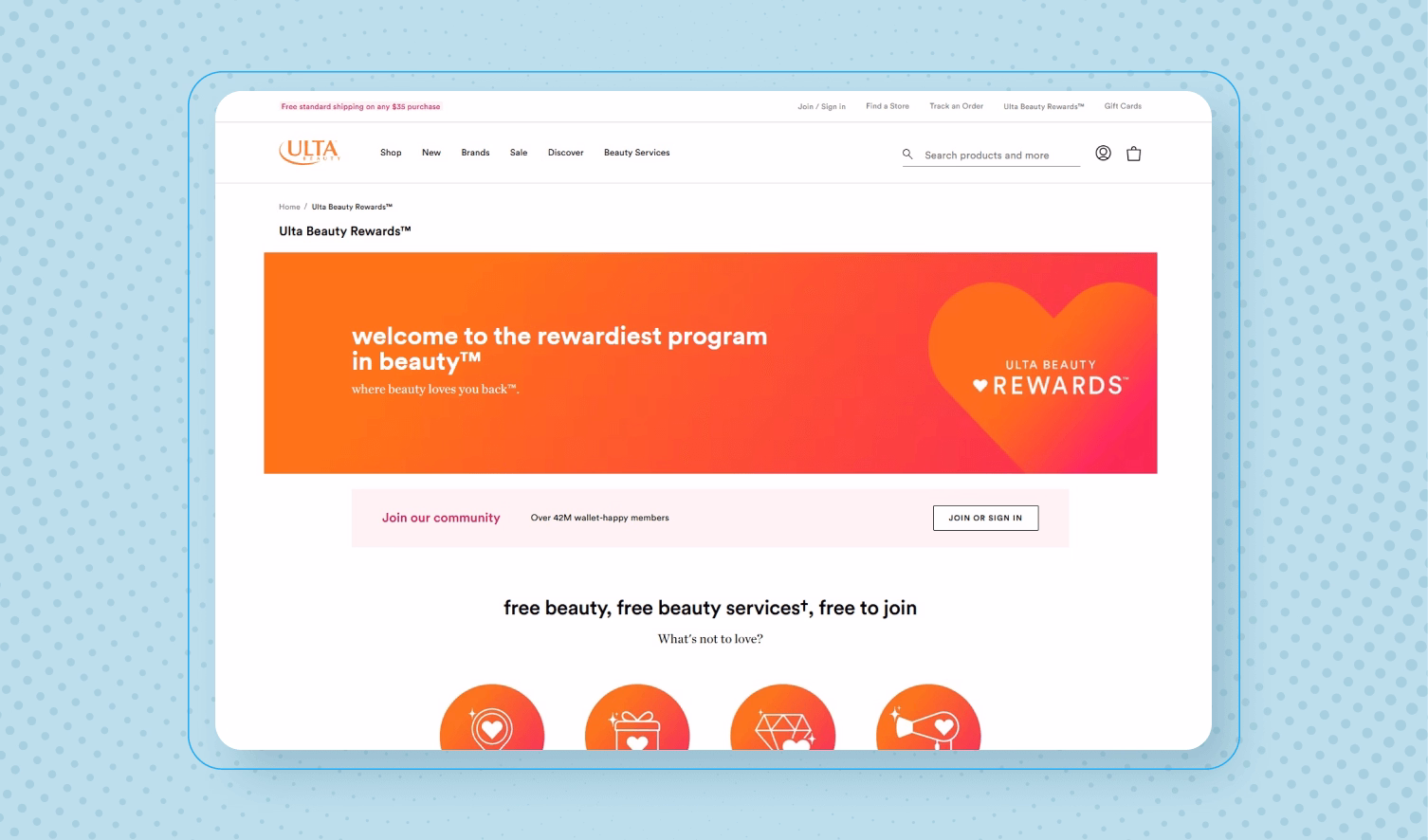 ULTA Beautys Rewards program