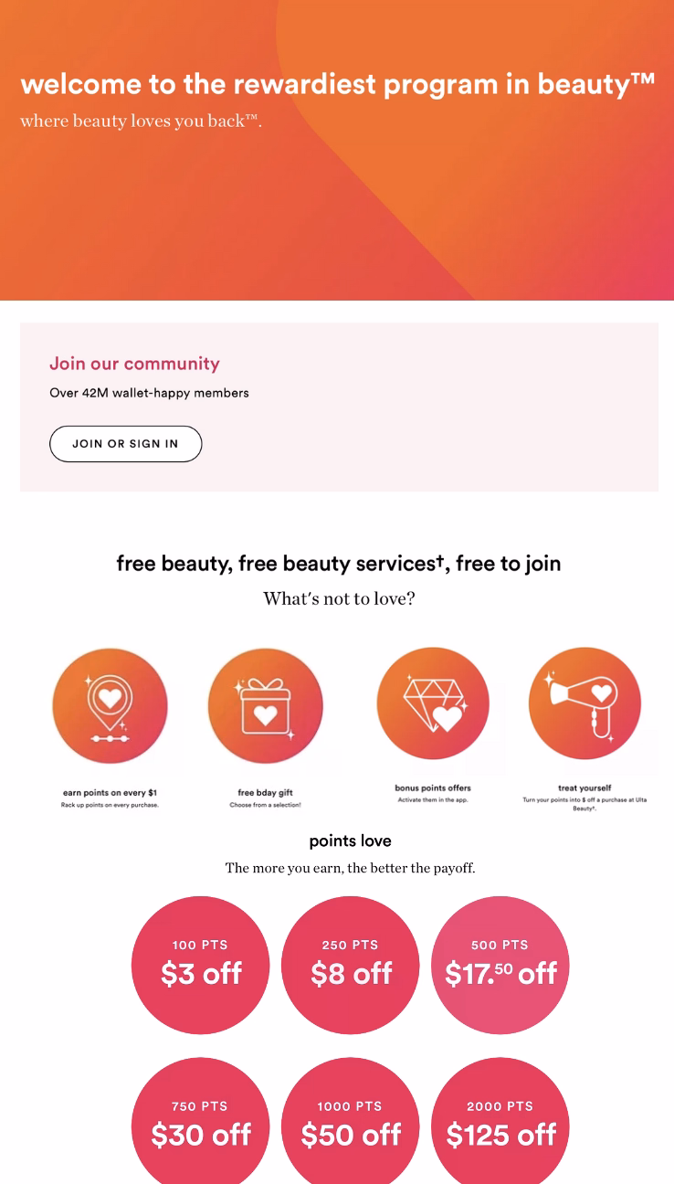 Ulta Beauty Rewards Program