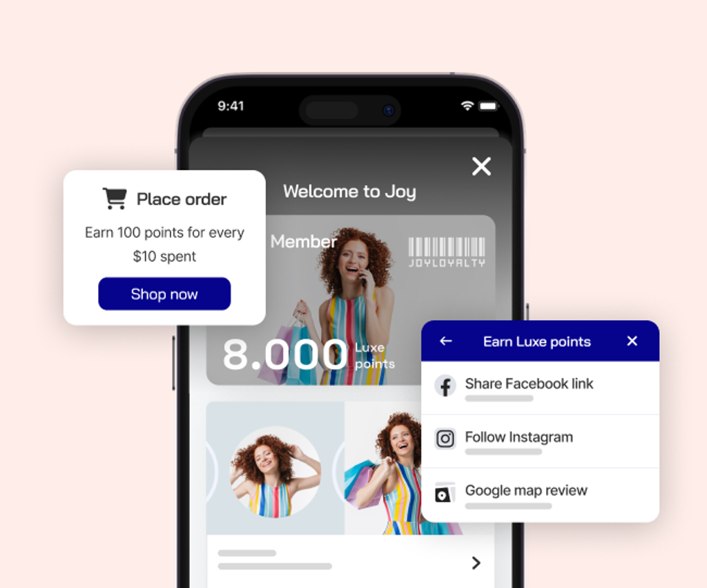 Flexible ways to earn points