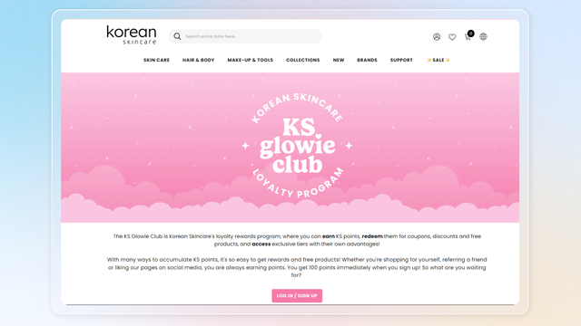 Shopify loyalty program case study Korean Skincare