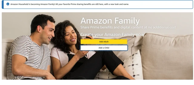 Amazon family website