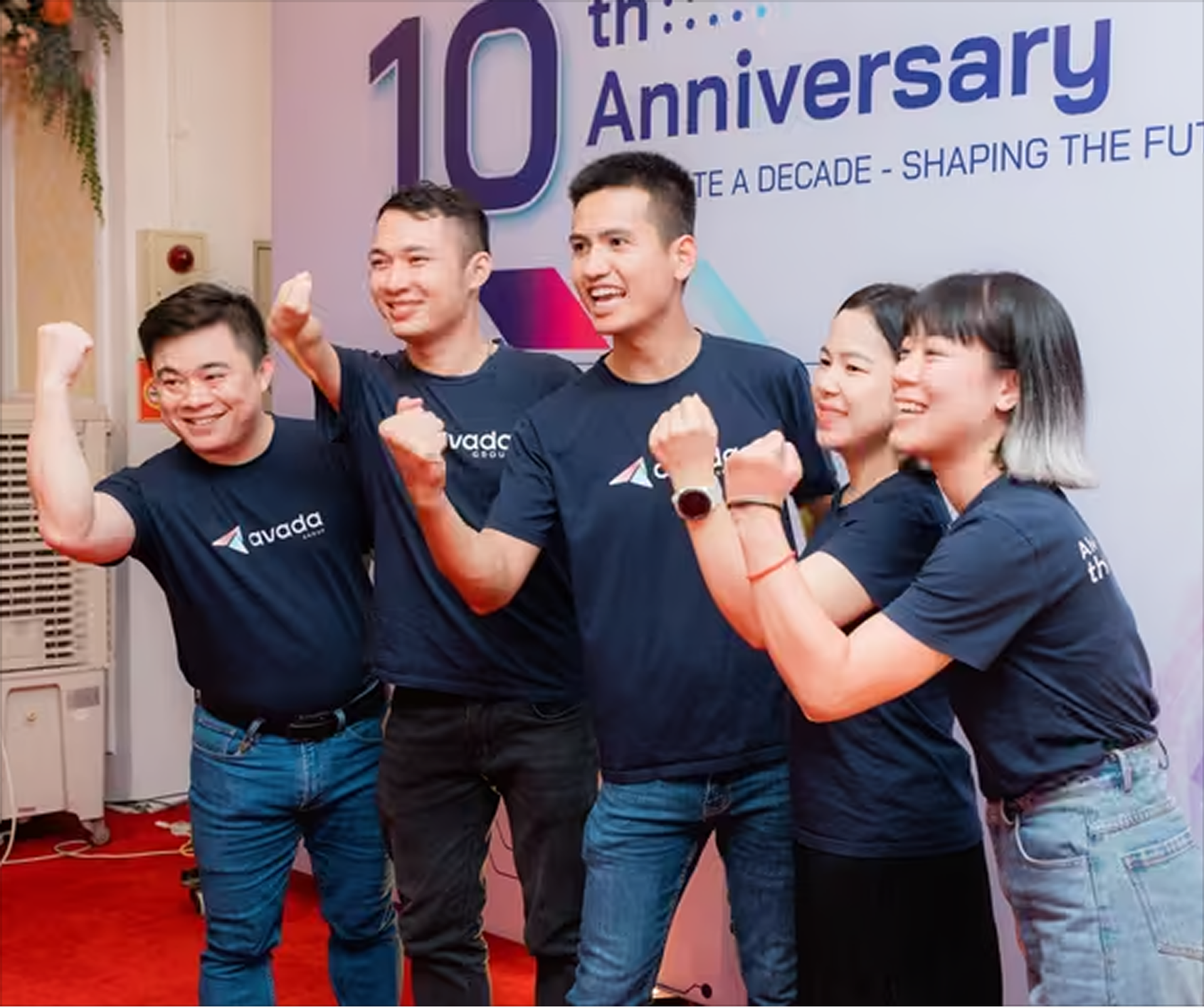 Joy team celebrating