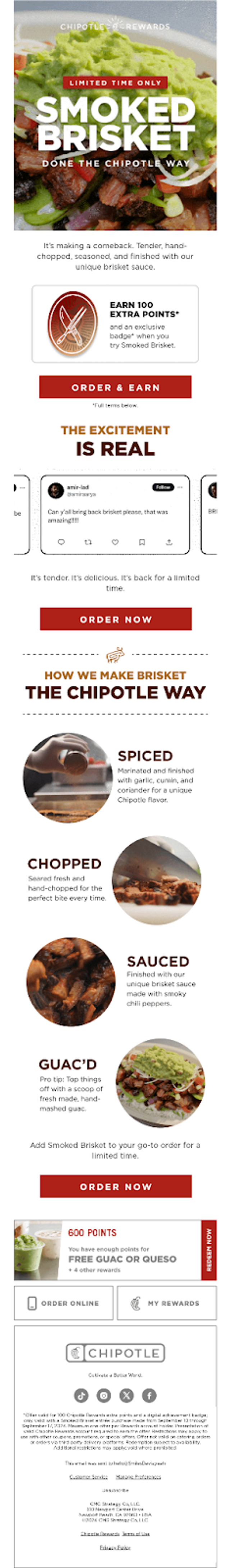 Limited-time offer of Chipotle