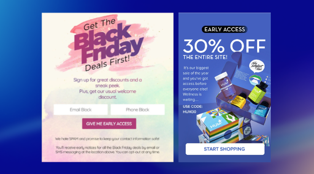 BFCM early access discounts