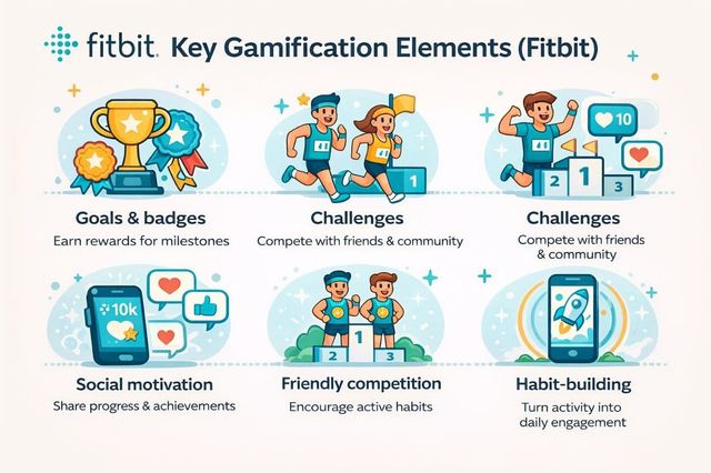 Fitbit key gamification emlements