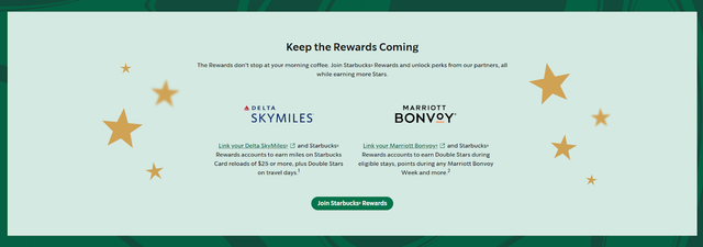 Starbucks Rewards Partnership