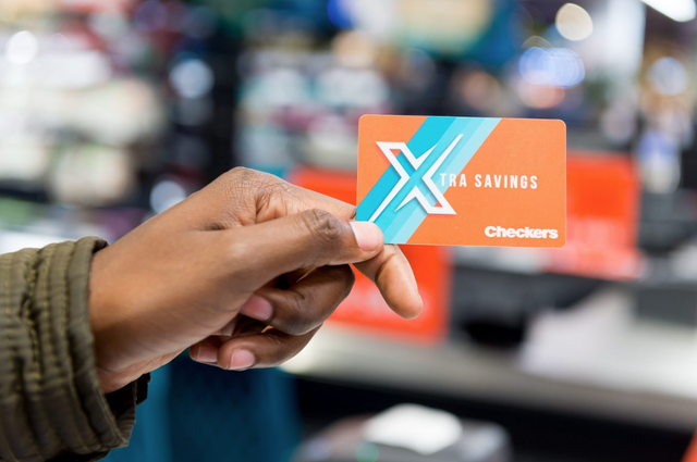 Loyalty physical card of Checkers Xtra Savings
