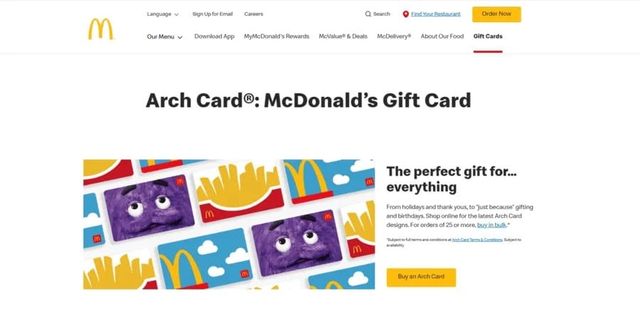 mcdonalds-arch-card-gift-page-highlighting-legacy-brand-digital-transformation