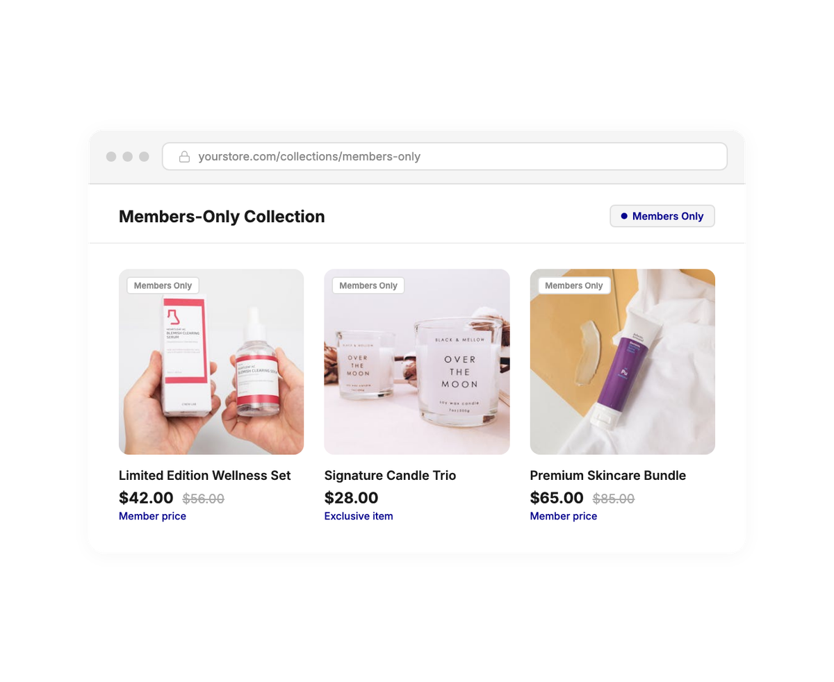 Joy exclusive tier — paid VIP membership like Amazon Prime, manual-only tier assignment