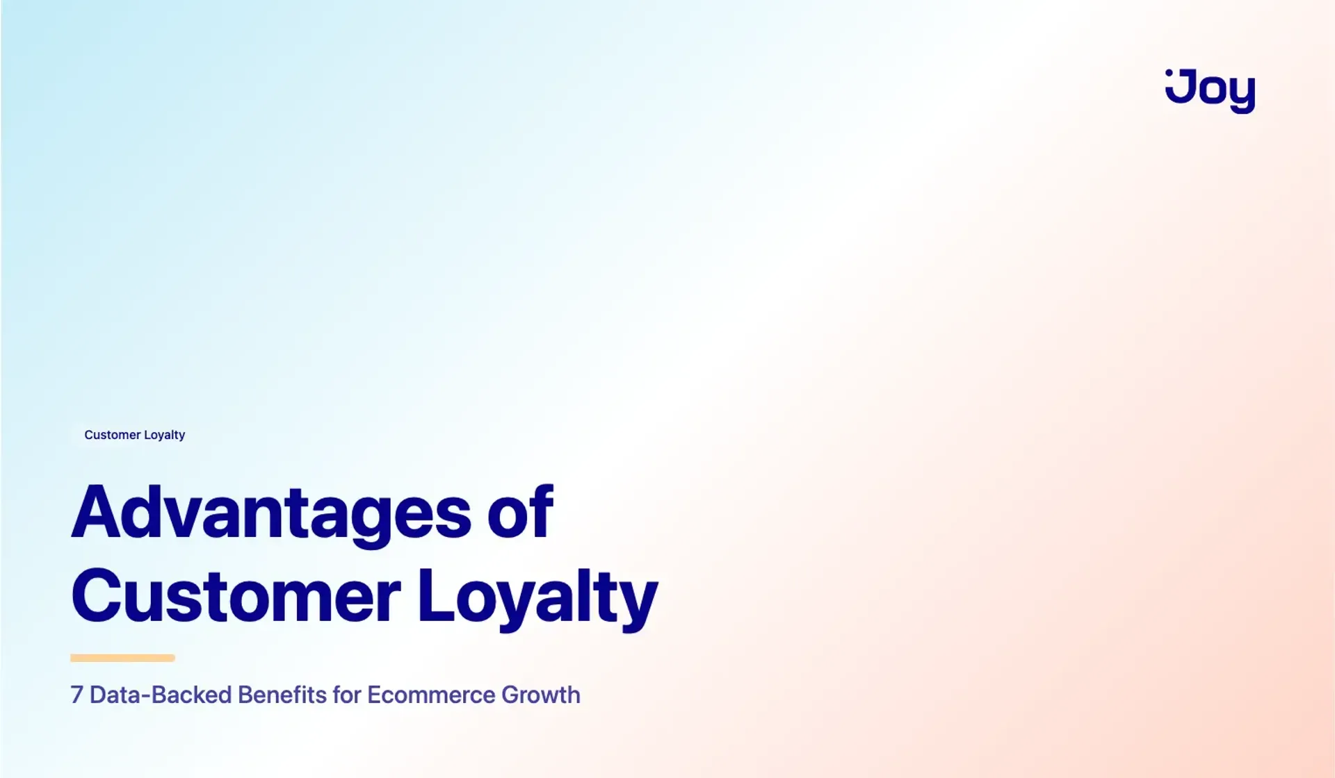 Advantages of Customer Loyalty: 7 Data-Backed Benefits for Ecommerce Growth