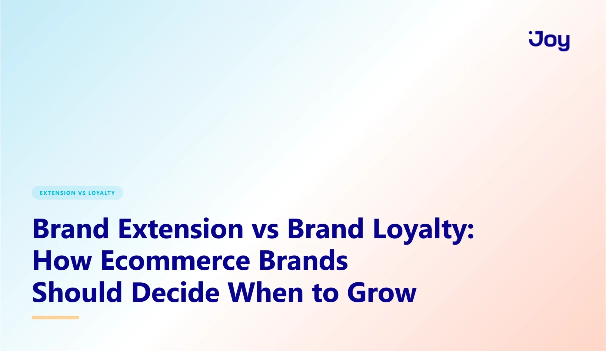 Brand Extension vs Brand Loyalty: How Ecommerce Brands Should Decide When to Grow