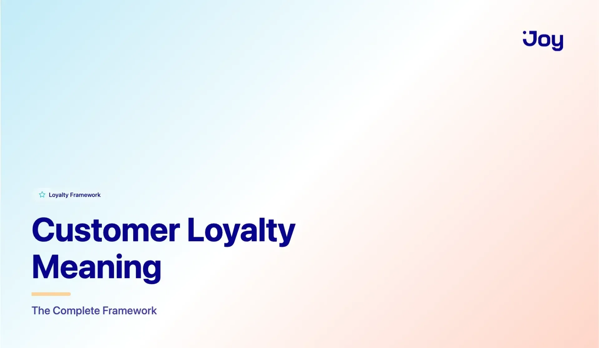 Customer Loyalty Meaning: The Framework Most Brands Miss