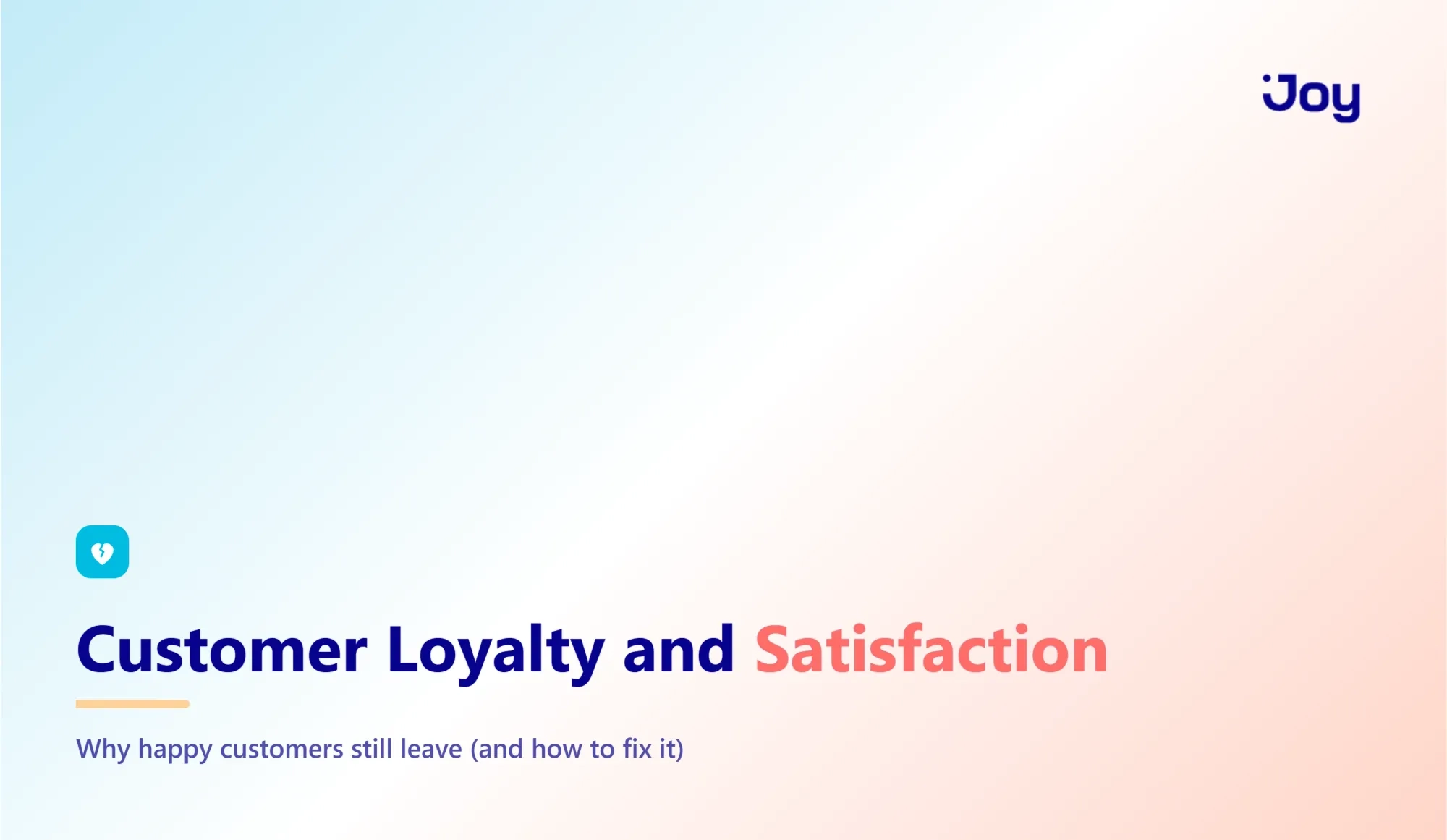 Customer Loyalty and Customer Satisfaction: Why Happy Customers Still Leave (And How to Fix It)