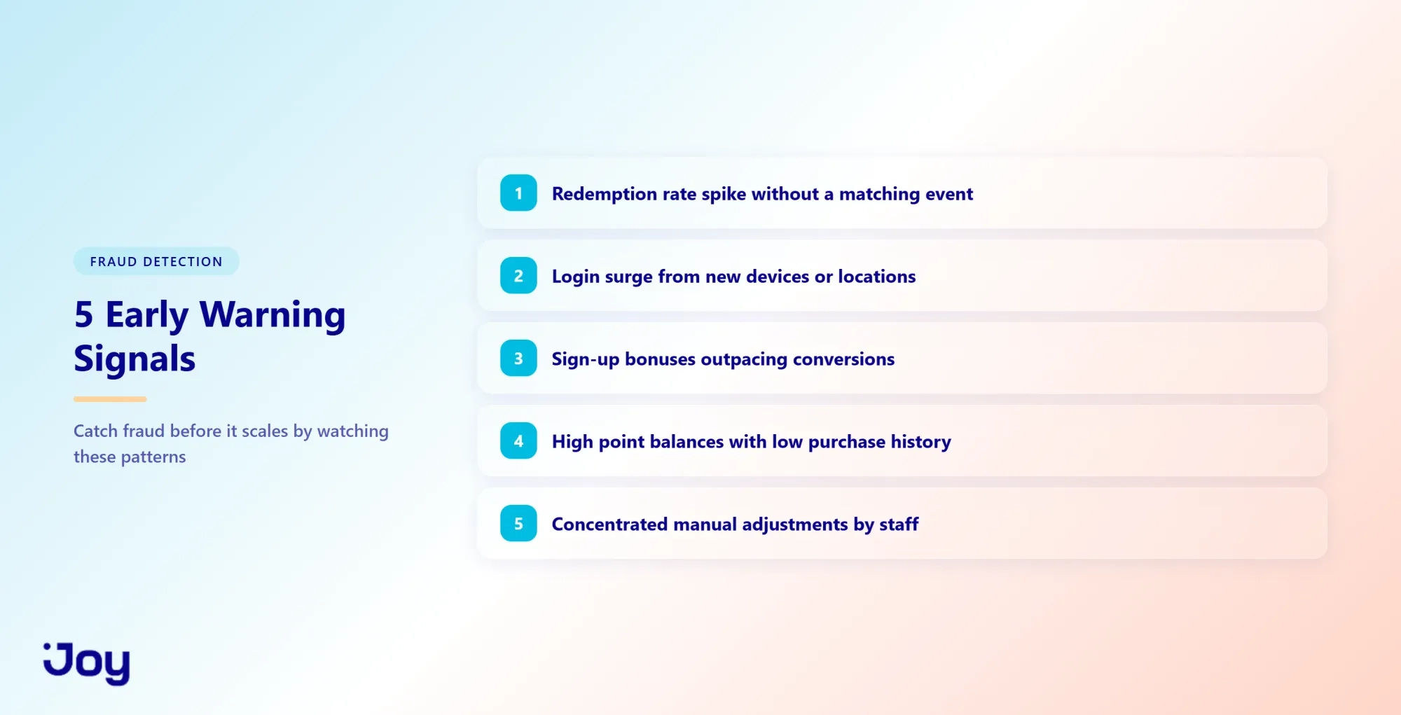 5 Early Warning Signals