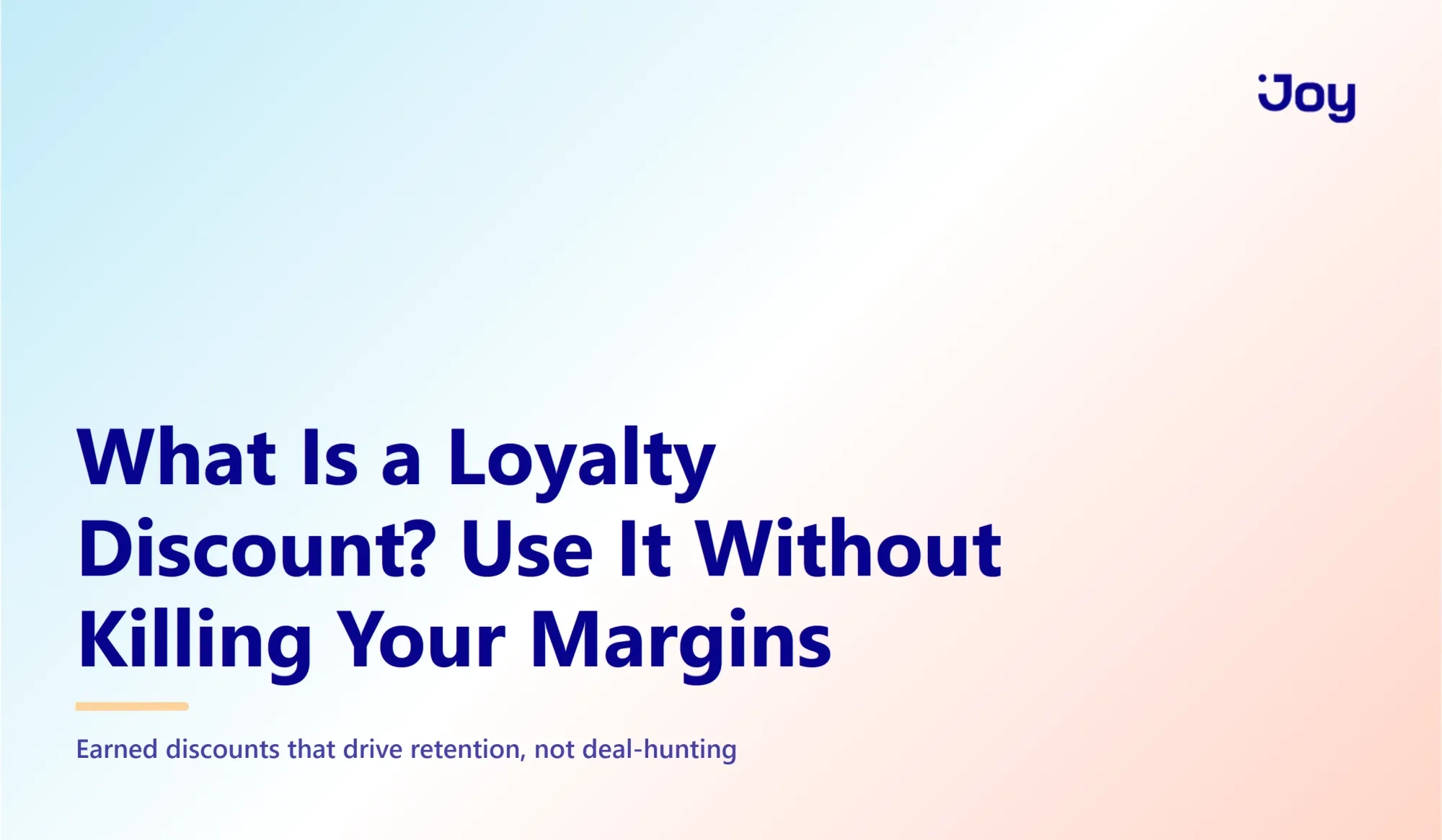 What Is a Loyalty Discount? (And How to Use It Without Killing Your Margins)