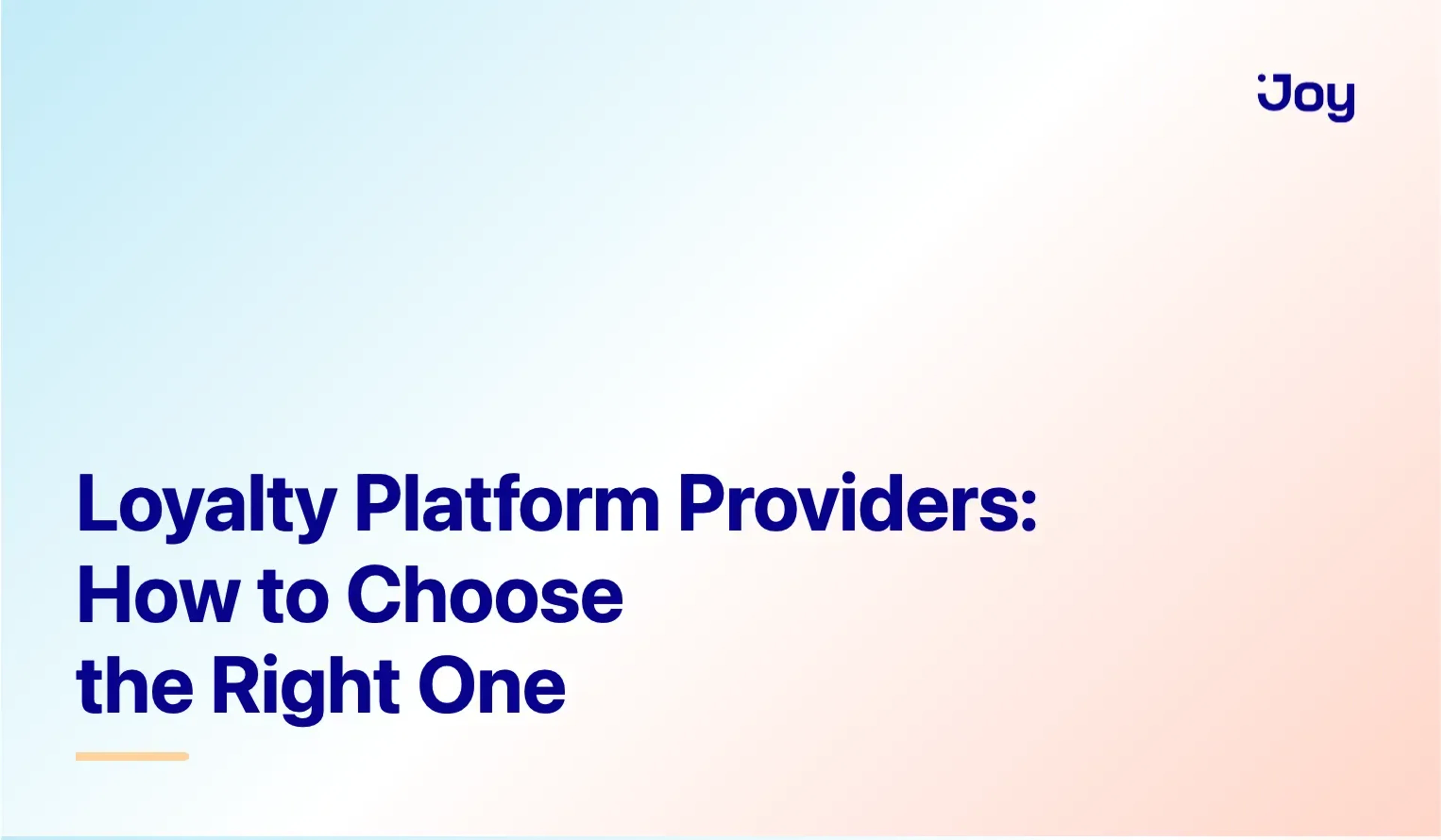 Loyalty Platform Providers: How to Choose the Right One for Your Brand