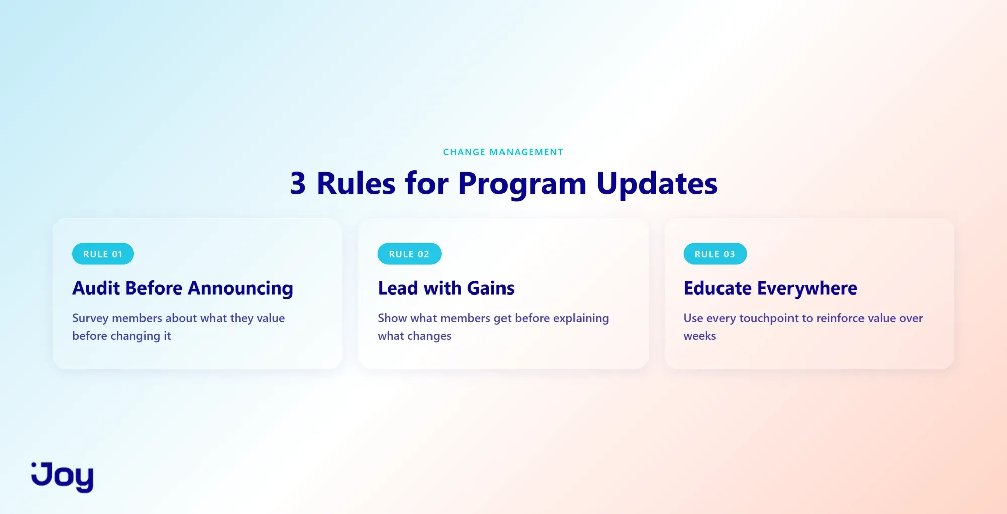 3 Rules for Communicating Loyalty Program Changes