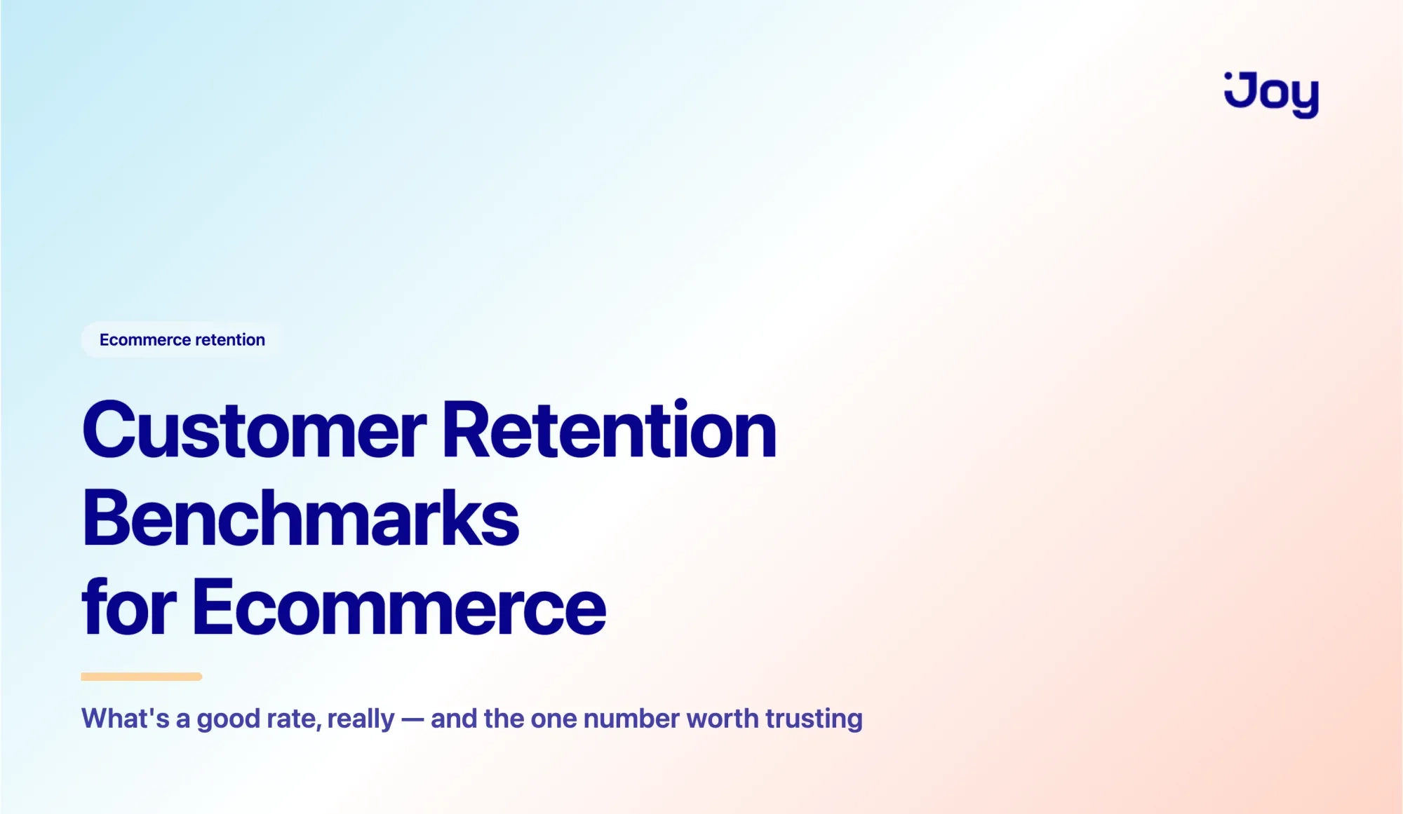 Customer retention benchmarks for ecommerce: What's a good rate?