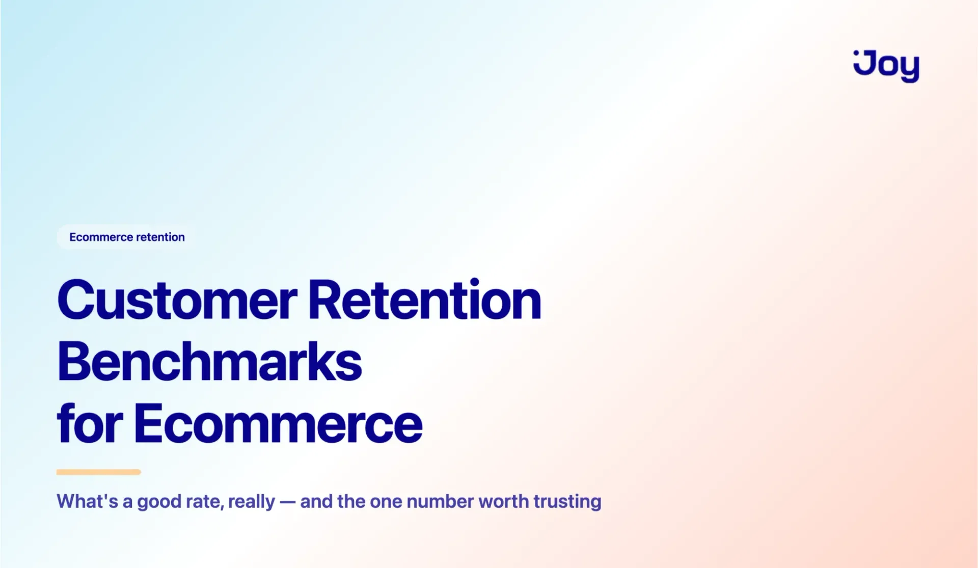 Customer retention benchmarks for ecommerce: What's a good rate?