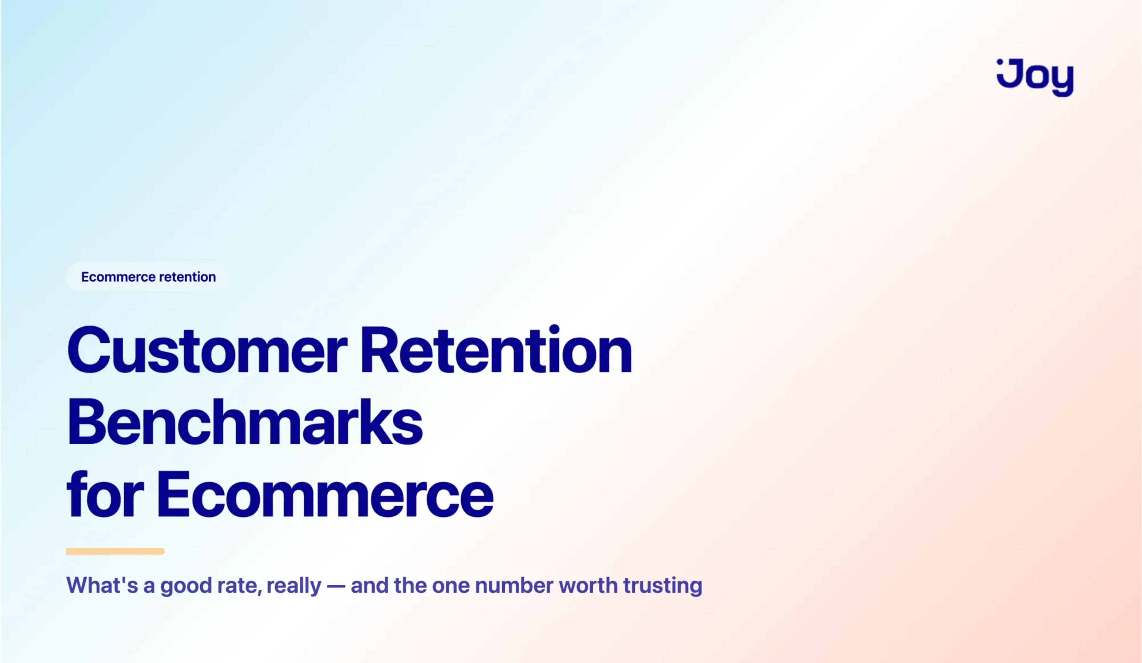 Customer retention benchmarks for ecommerce: What's a good rate?