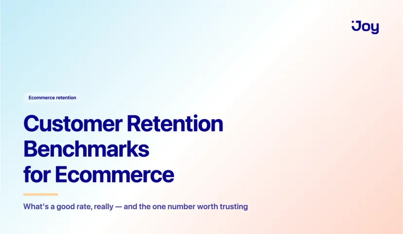 Customer retention benchmarks for ecommerce: What's a good rate?