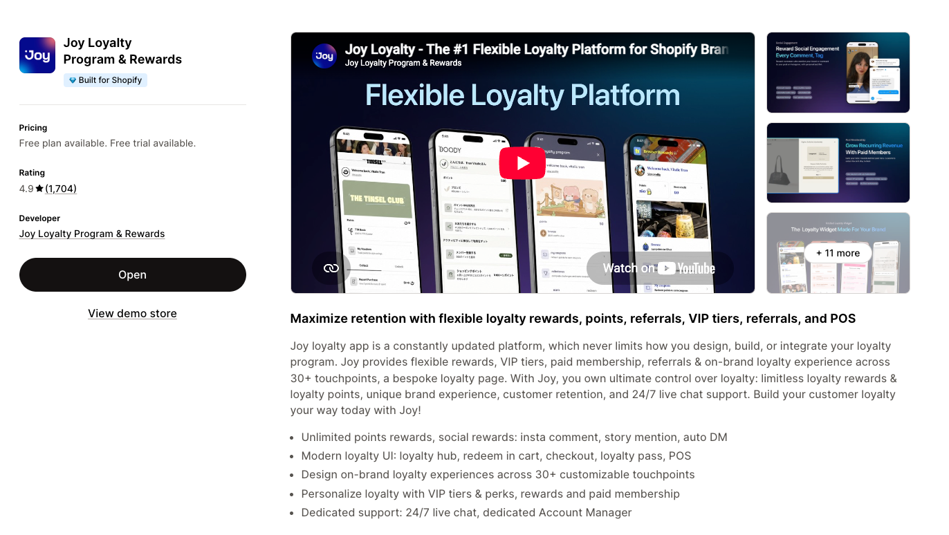 Joy Loyalty Program & Rewards