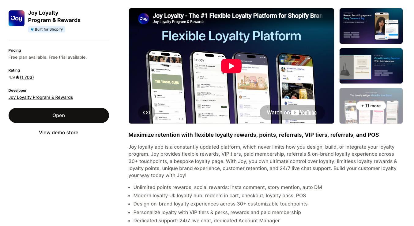 Joy Loyalty Program & Rewards