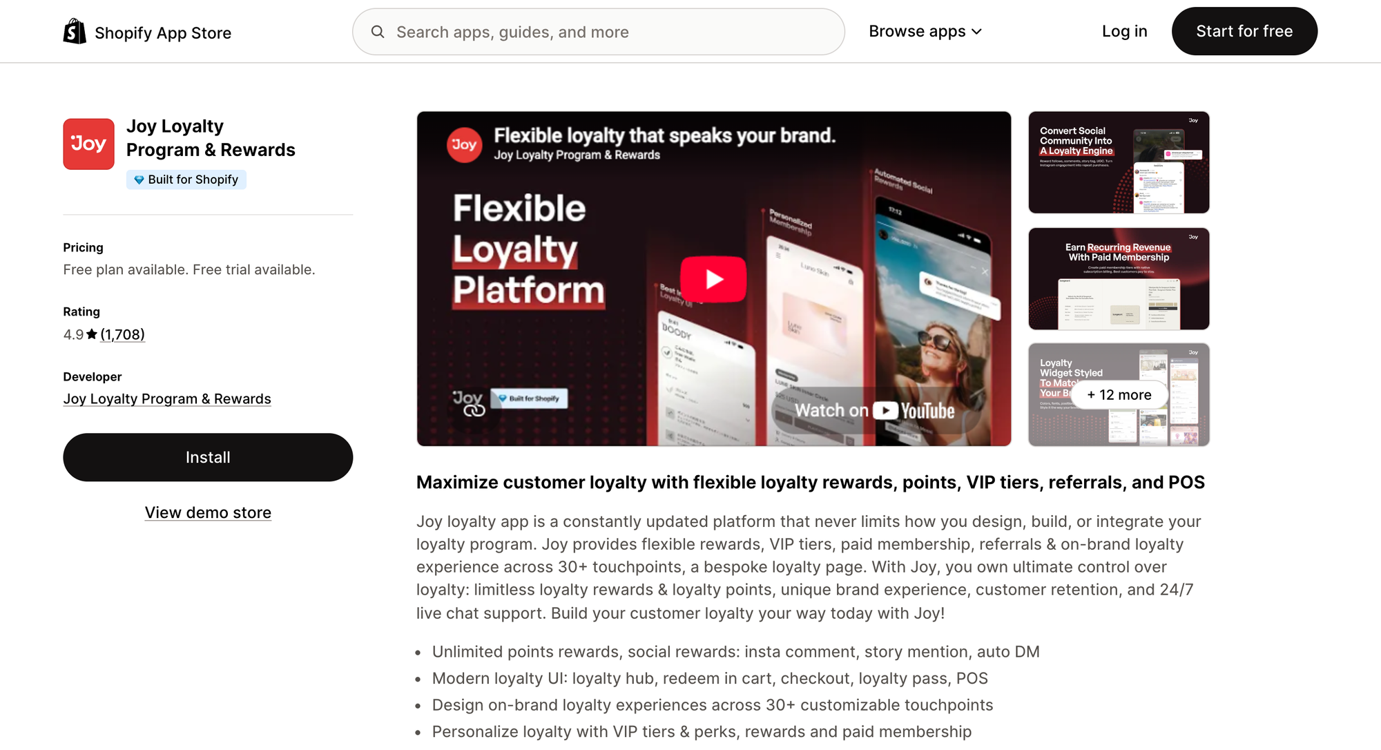 Joy Loyalty Program & Rewards on the Shopify App Store