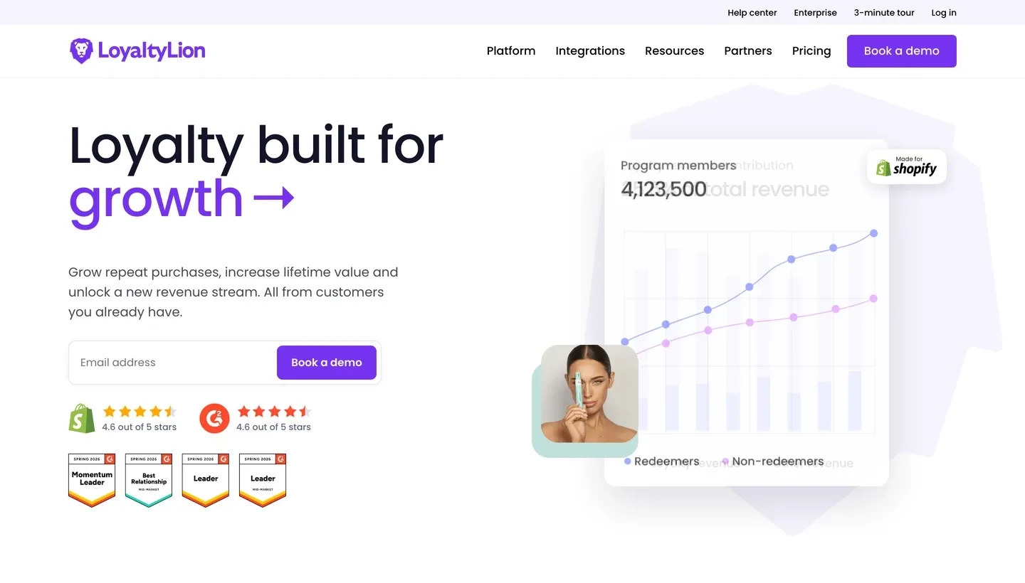 LoyaltyLion is a Shopify loyalty and referrals platform